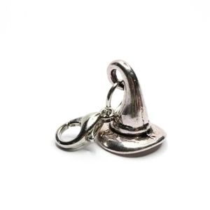 clip on witch hat  charms for bracelet planner zipper pull